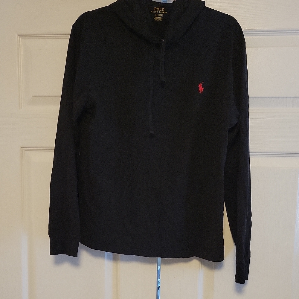 Polo Ralph Lauren Black Garment with Yellow Text
